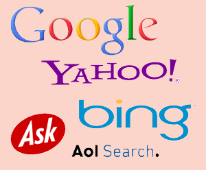 google yahoo ask aol bing first page